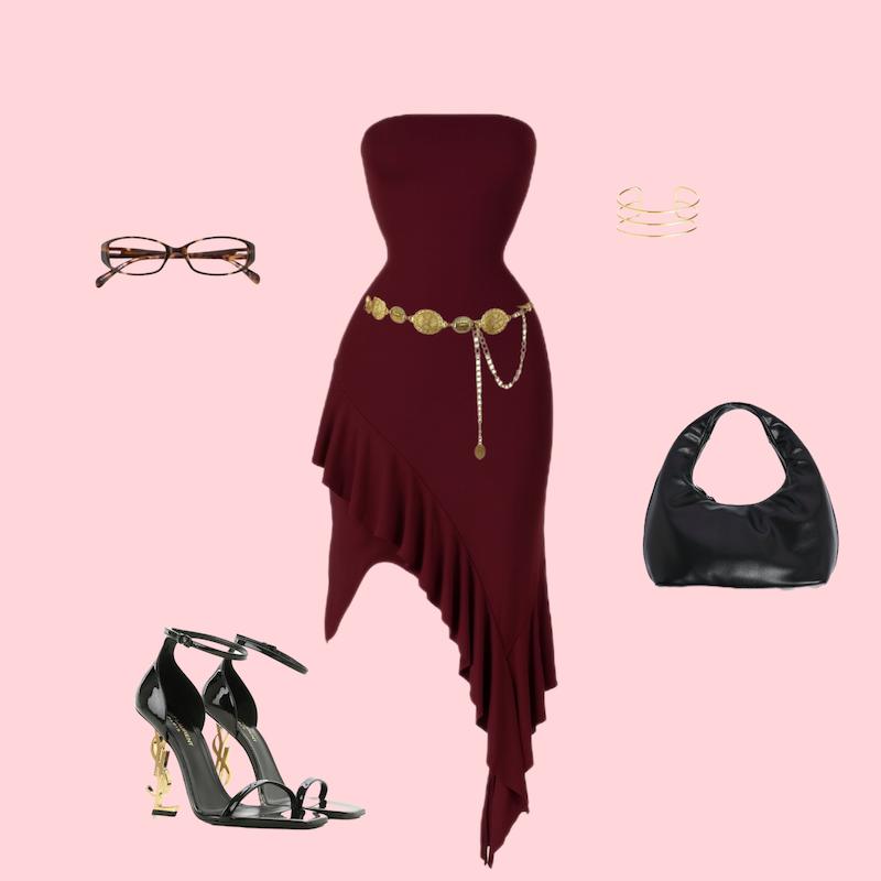 پیراهن فلامنکو چری