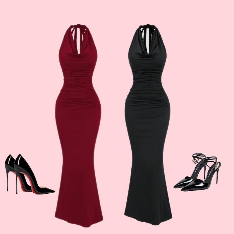 پیراهن گردن گره ای