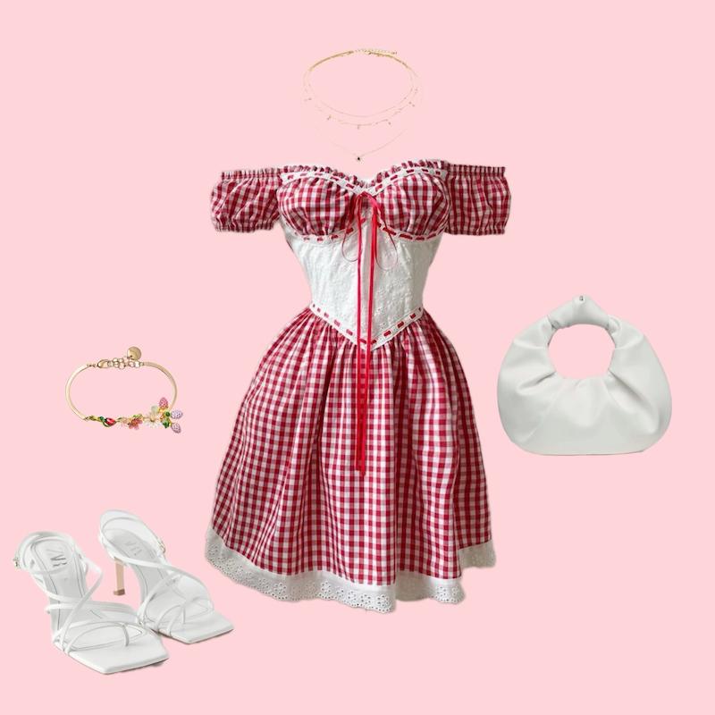 پیراهن چهارخونه