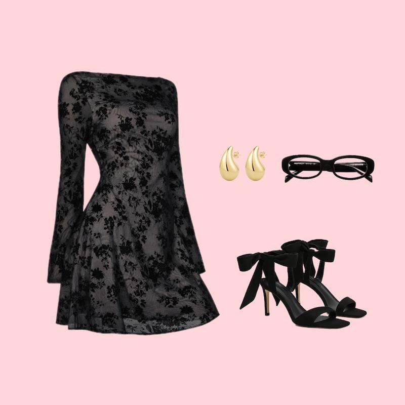 پیراهن دانتل پشت باز