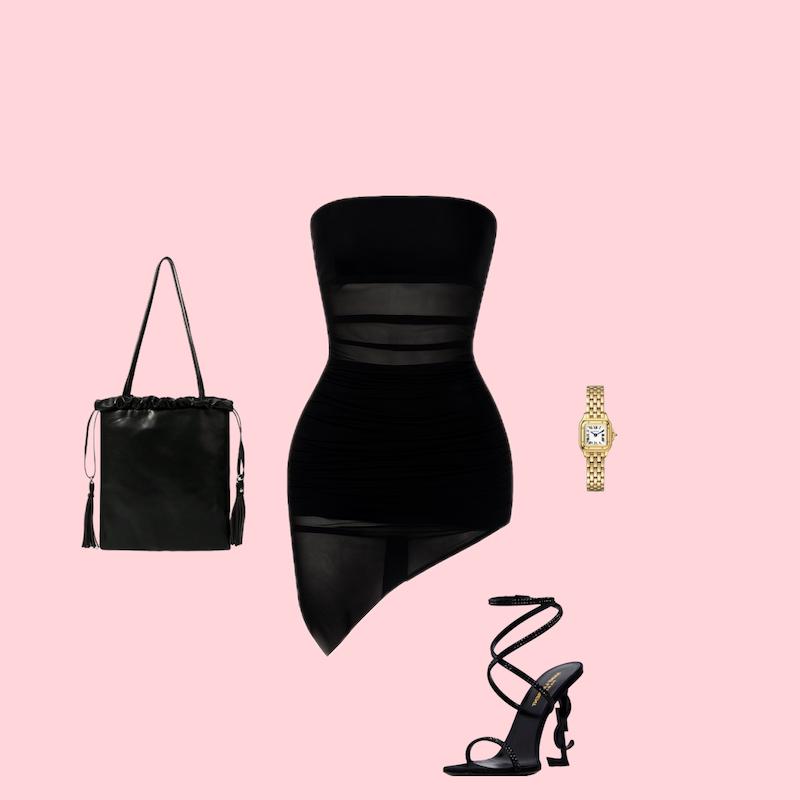 پیراهن تورکش مشکی