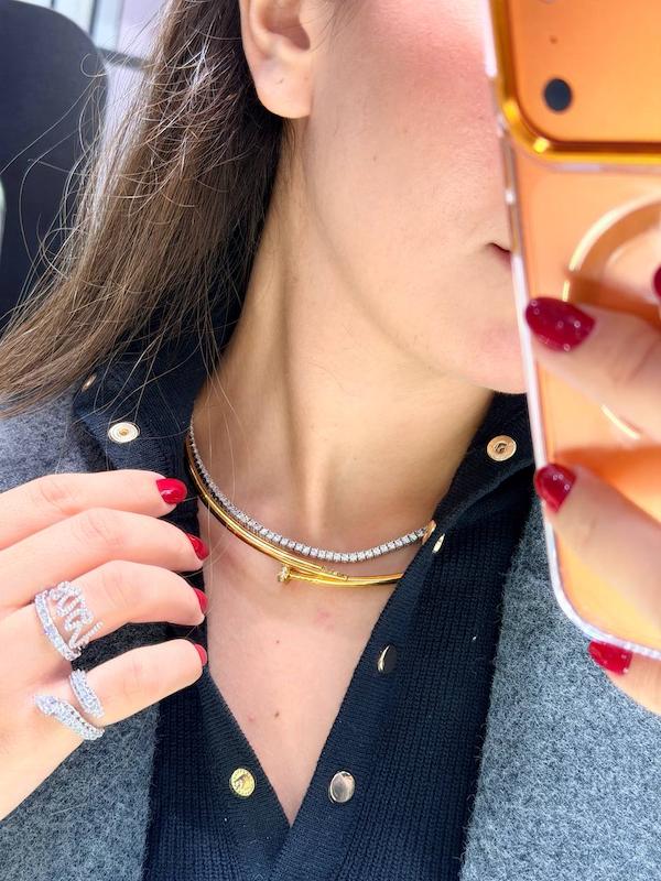 گردنبند طوق میخ