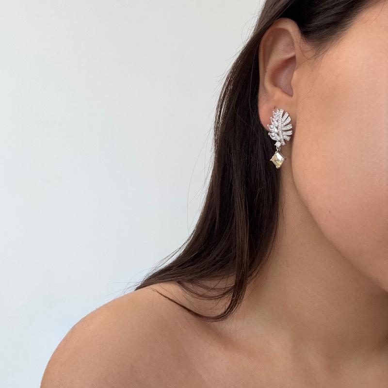 گوشواره سیترین