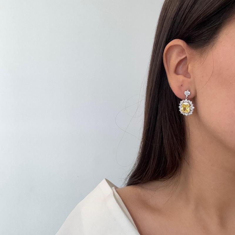 گوشواره سیترین