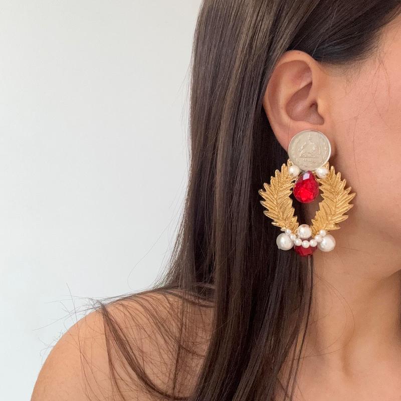 گوشواره سکه دست ساز