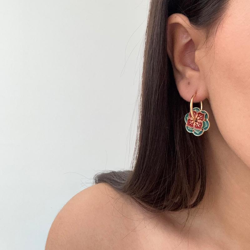 گوشواره میناکاری