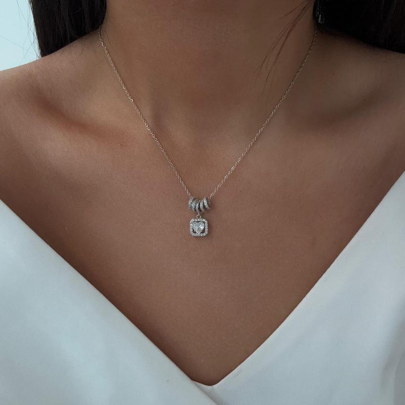 گردنبند جواهری قلب