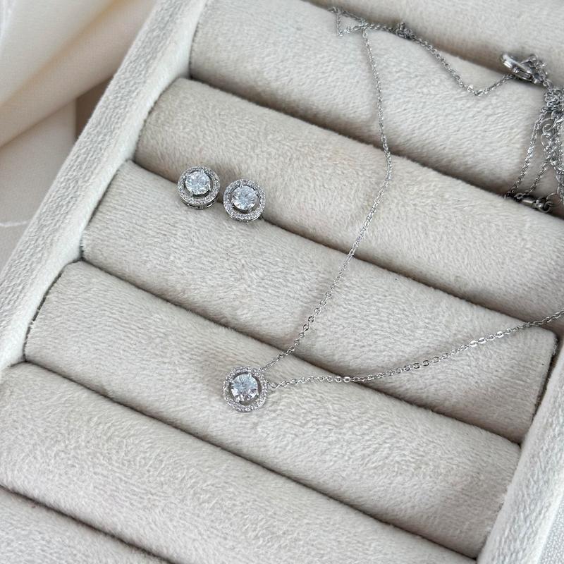 نیم ست تک نگین 