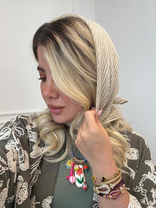 مینی اسکارف طرح راه