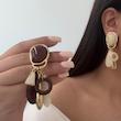 گوشواره طرح ماربل