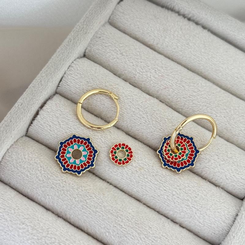 گوشواره میناکاری
