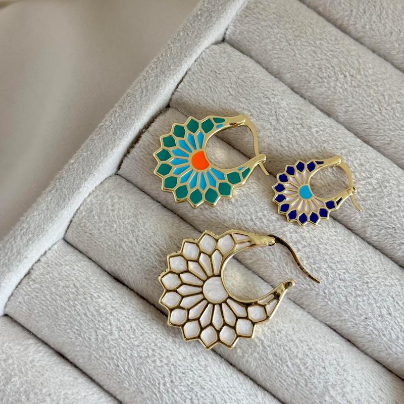 گوشواره پک میناکاری