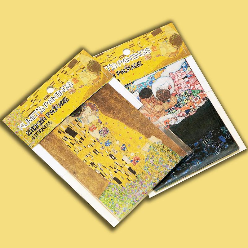 پک استیکر ژورنالینگ آثار هنرمندان - klimt