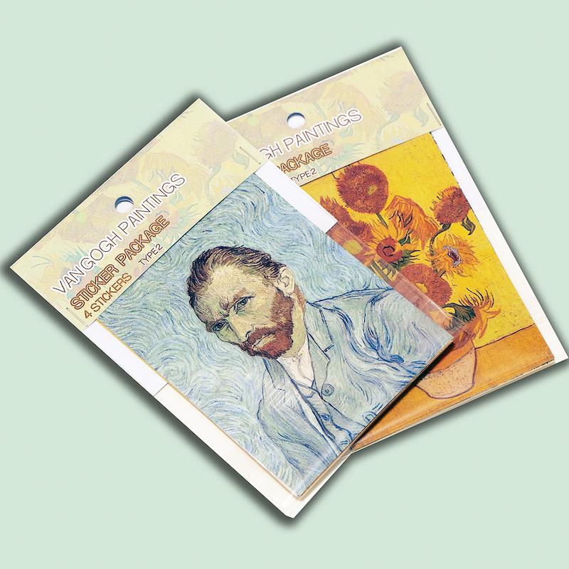 پک استیکر ژورنالینگ آثار هنرمندان - van gogh - طرح2