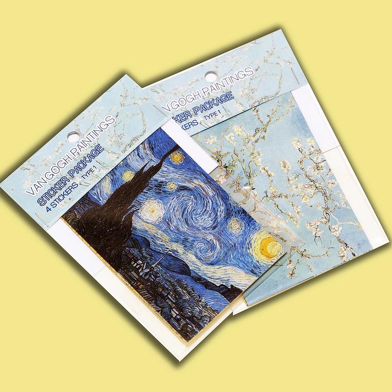 پک استیکر ژورنالینگ آثار هنرمندان - van gogh - طرح 1