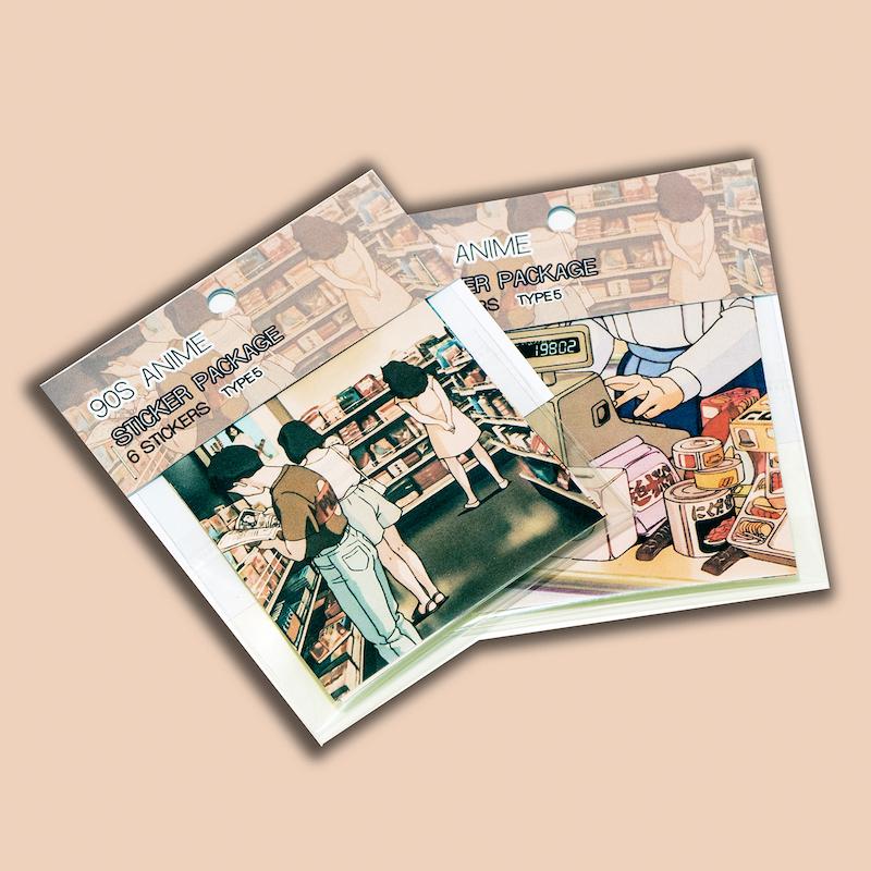 پک استیکر ژورنالینگ انیمه دهه 90 - طرح5