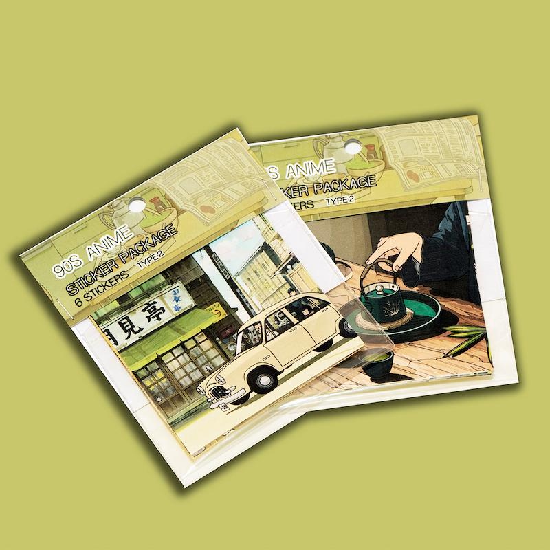 پک استیکر ژورنالینگ انیمه دهه 90 - طرح2