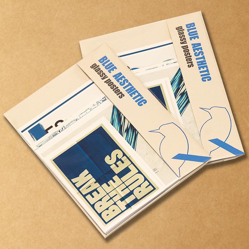 blue aesthetic - پک پوستر گلاسه 10 عددی