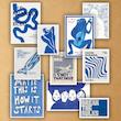 blue aesthetic - پک پوستر گلاسه 10 عددی