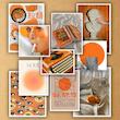 orange vibes - پک پوستر گلاسه 10 عددی