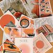 orange vibes - پک پوستر گلاسه 10 عددی