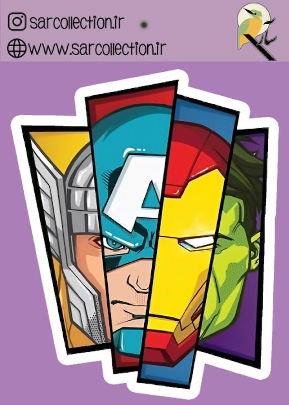 استیکر تک عددی Marvel & DC-3