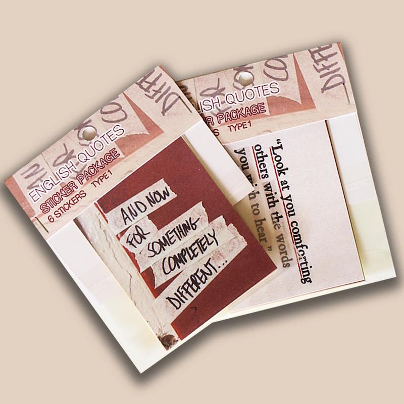 پک استیکر ژورنالینگ کوت انگلیسی 1