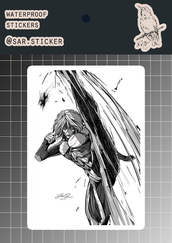 استیکر تک عددی ANIME-55