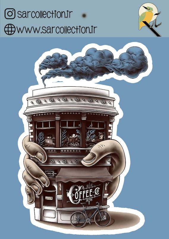 استیکر تک عددی COFFEE-15