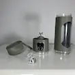شیکر شارژی مدل HS-860 گنجایش 0.45 لیتر سبز به همراه سری و تیغه