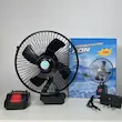 پنکه تک باتری پره پلاستیکی چرخشی Lithium Fan شارژی به همراه جعبه و باتری و شارژر