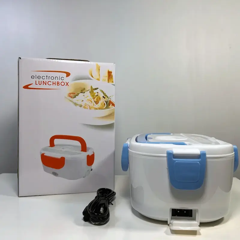 ظرف غذای برقی مدل YS-001 آبی درب بسته