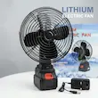 پنکه شارژی پره فلزی (Lithium Electric Fan) به همراه جعبه و شارژر