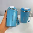 تراول ماگ استیل دوجداره کافی (Coffee) بنددار در دست