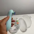 سوهان شارژی ناخن کودک Baby Nail Trimmer با ۶ سری و قاب نگهدارنده آبی به همراه سری ها 