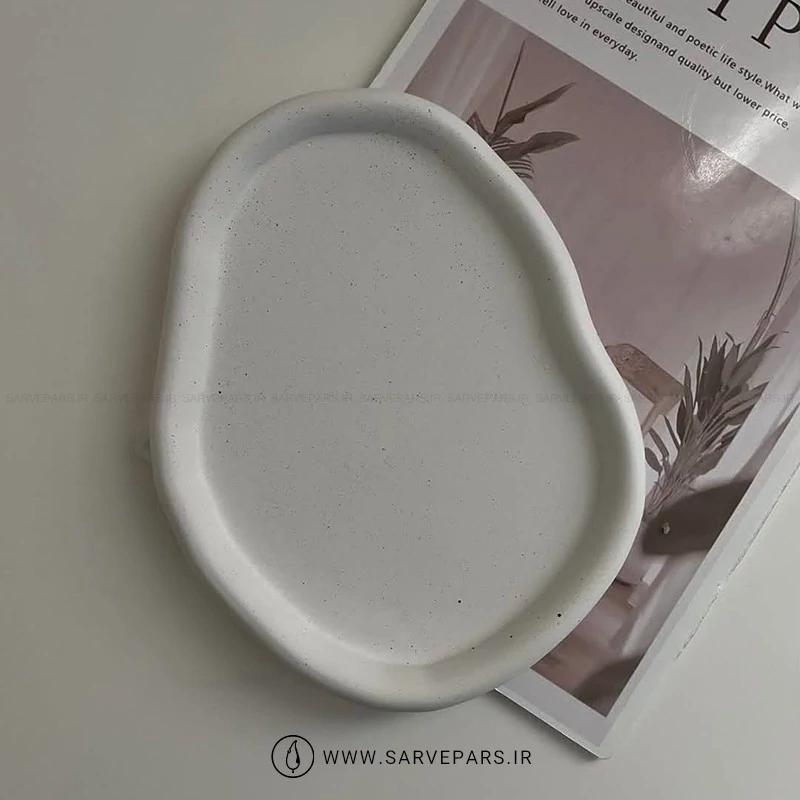 سینی بتنی بیضی دفرمه