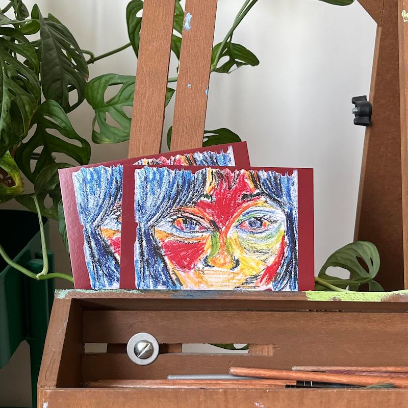 کارت پستال “Red eyes”