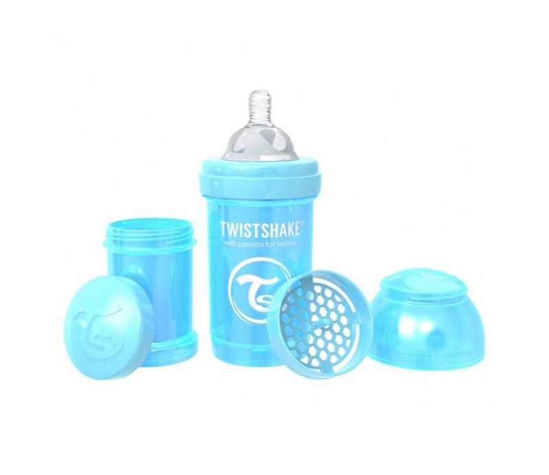 شیشه شیر تویست شیک 180 میل آبی صدفی Twistshake
