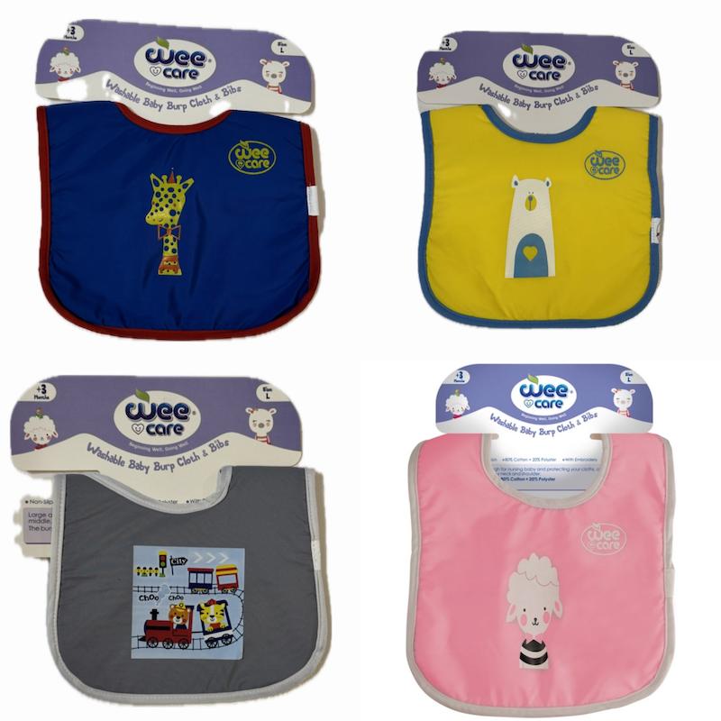 پیش بند کودک وی کر طرح Fun Cars مدل Free Size ضدآب حوله ای قابل شستشو -(Wee Care-A805)