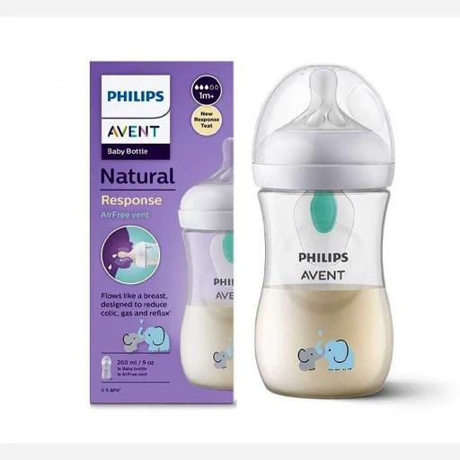 شیشه شیر 260 میل انتی کولیک طرح فیل فیلیپس اونت