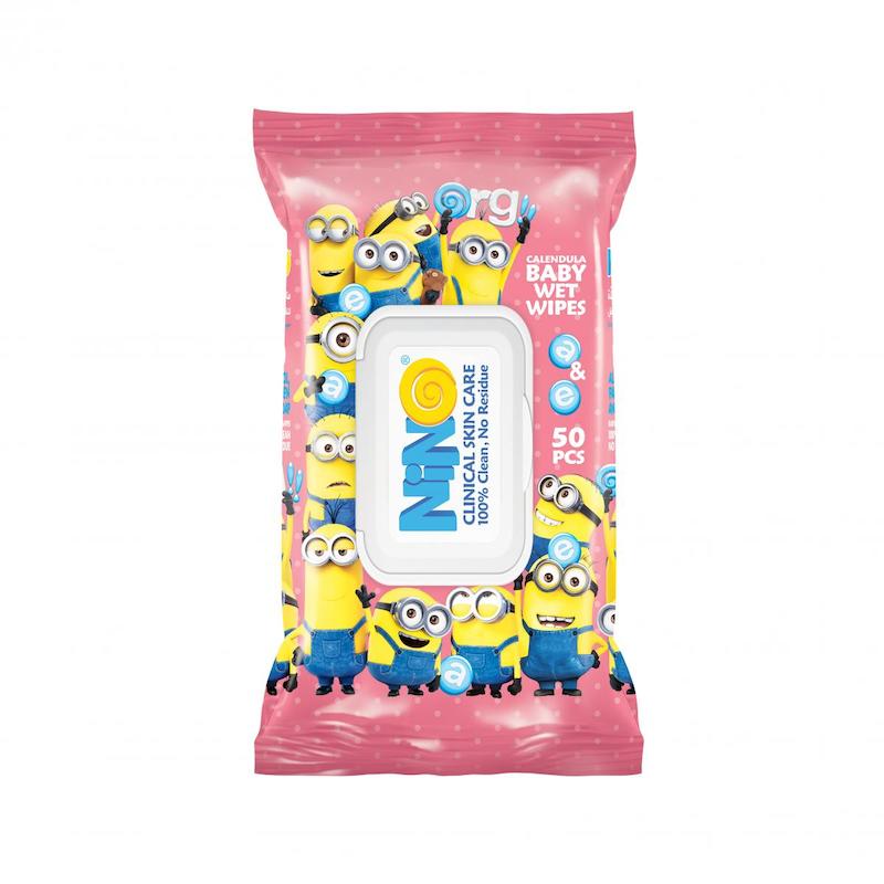 دستمال مرطوب کودک کالاندولا درب دار ۷۰ برگ نینو