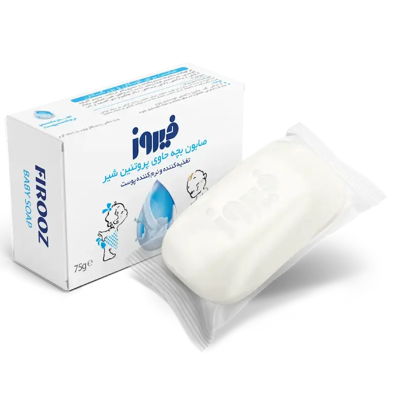 صابون بچه پروتئین شیر فیروز