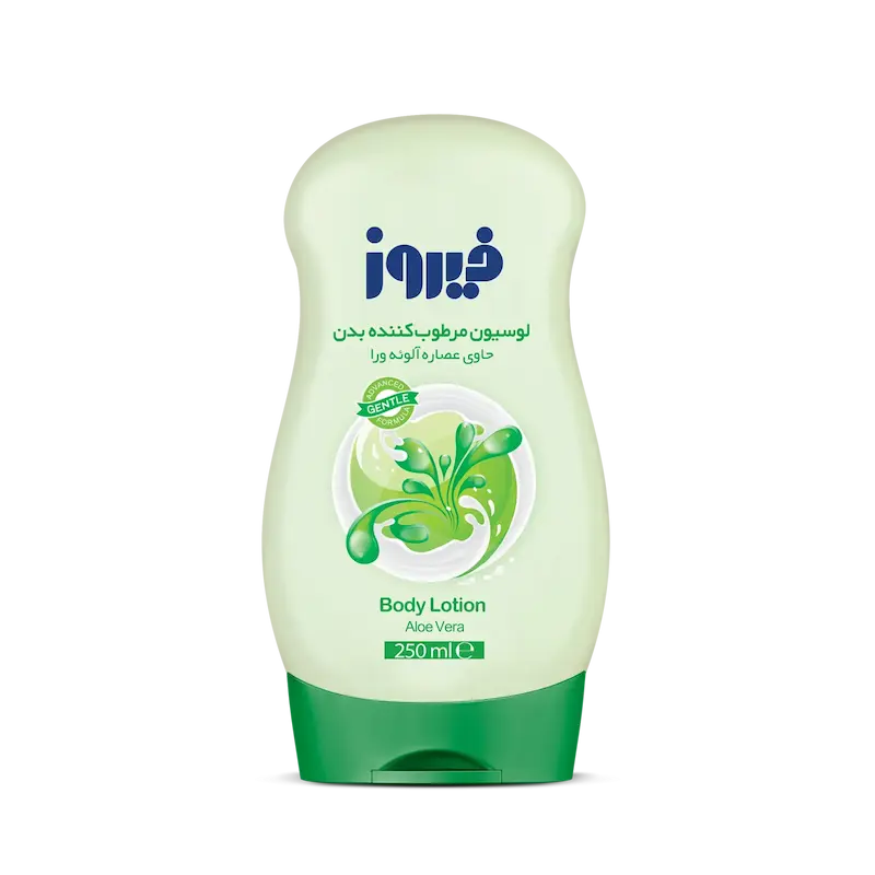 لوسیون بدن فیروز حاوی آلوئه‌ورا