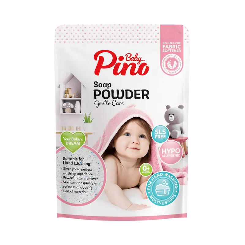 پودر لباس لفاف صورتی پینو بیبی