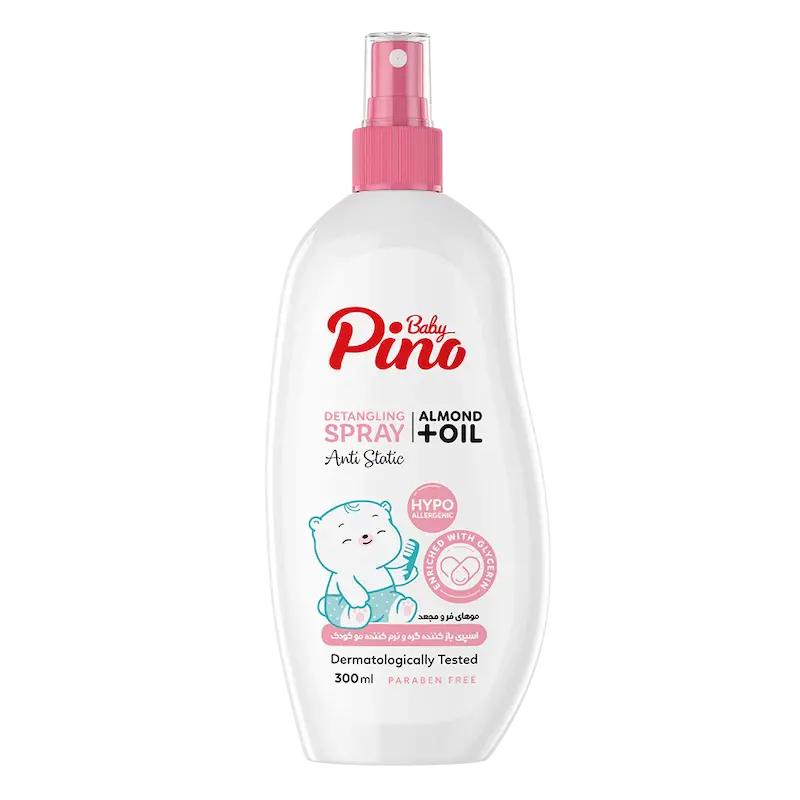 اسپری گره باز کن کودک مناسب برای موهای فر پینو