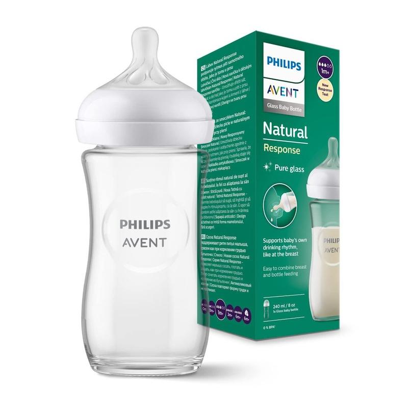 شیشه شیر نچرال پیرکس ۲۴۰ میلی لیتر فیلیپس اونت PHILIPS AVENT سری Response