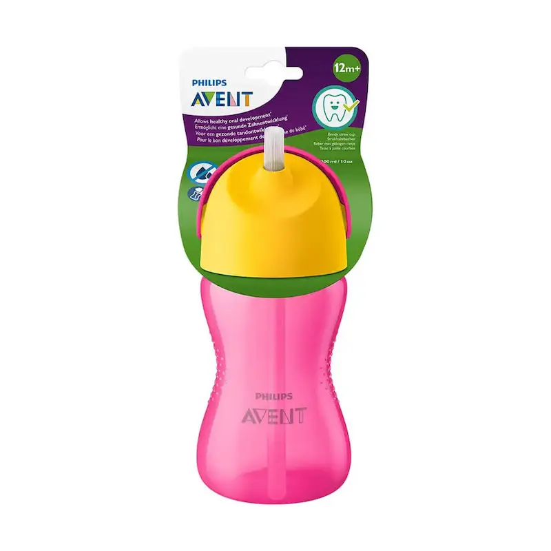 لیوان نی‌خمیده ۳۰۰ میلی‌لیتر فیلیپس اونت PHILIPS AVENT مدل SCF798