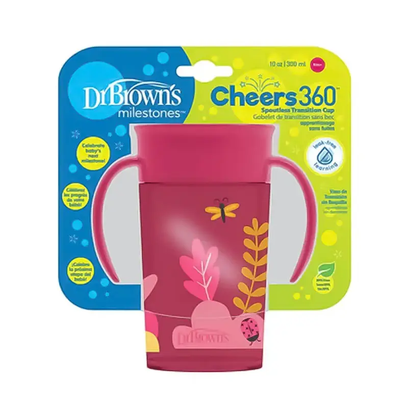 لیوان 360 درجه دسته دار دکتر براون Dr Browns حجم 300 میلی لیتر