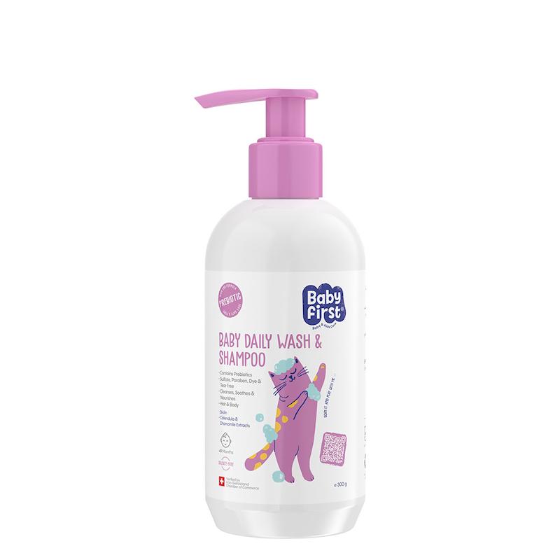 شامپو سر و بدن نوزاد بیبی فرست وزن 300 گرم