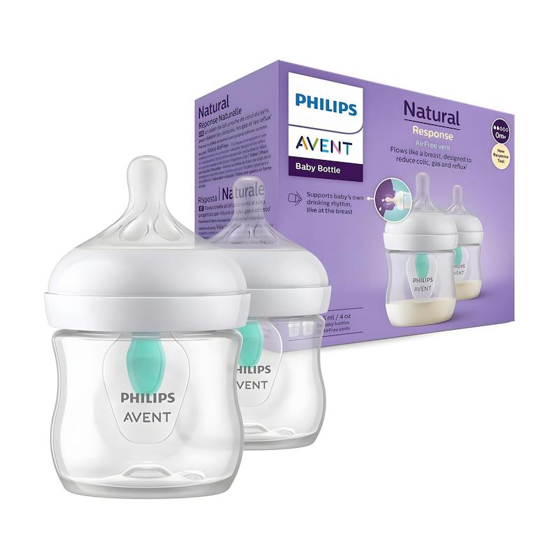 شیشه شیر نچرال ۱۲۵ میلی لیتر با سوپاپ AirFree فیلیپس اونت PHILIPS AVENT سری
